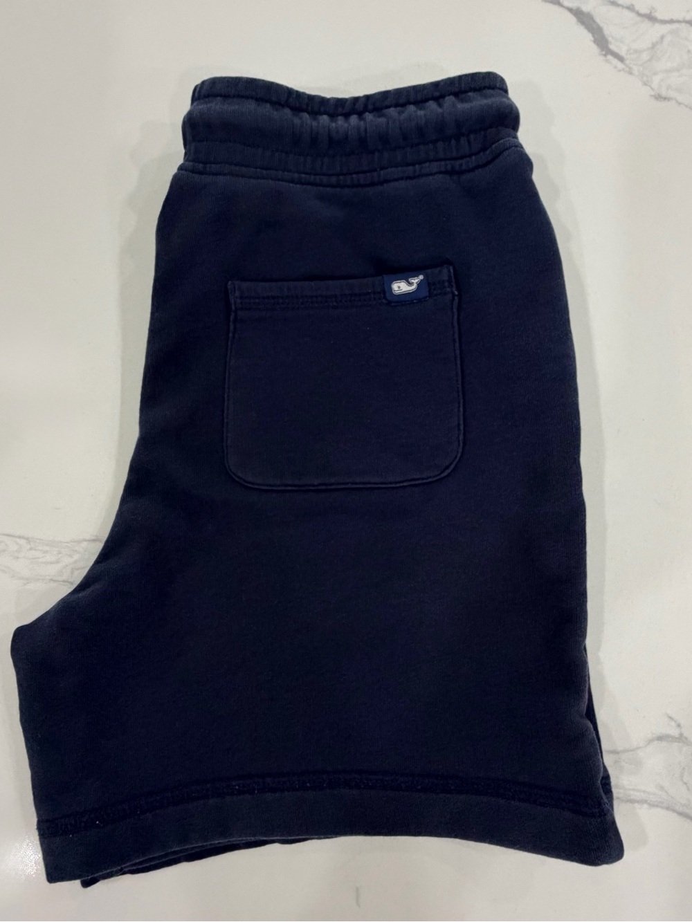 Vineyard Vines Boys Clean Fleece Pull-On Shorts Navy Blue Size Small (8/10)